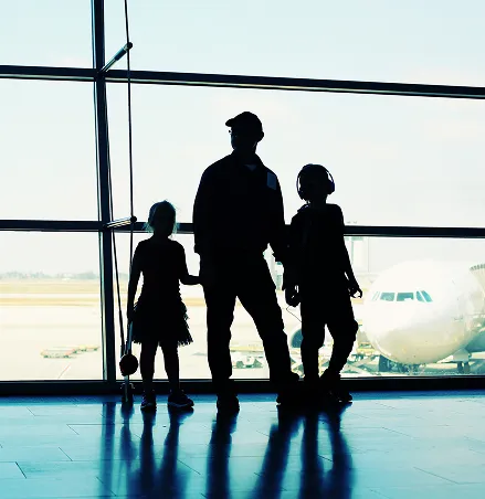 Family silhouette